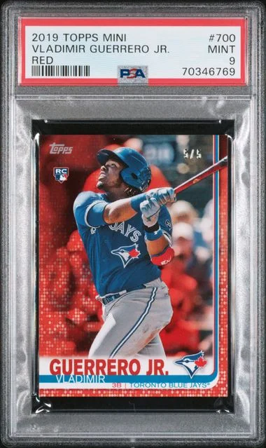 2019 Topps Mini Vladimir Guerrero Jr. Red #700 card image