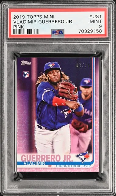 2019 Topps Mini Vladimir Guerrero Jr. Blue #US1 card image