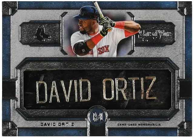 2019 Topps Museum Collection David Ortiz Game-Used Jumbo Lumber Bat Nameplate Relic #JLBN-DO card image