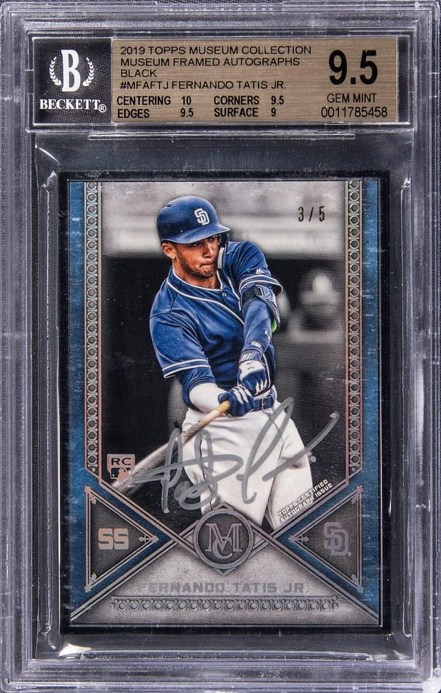 2019 Topps Museum Collection Fernando Tatis Jr Framed Autograph Black #MFA-FTJ card image