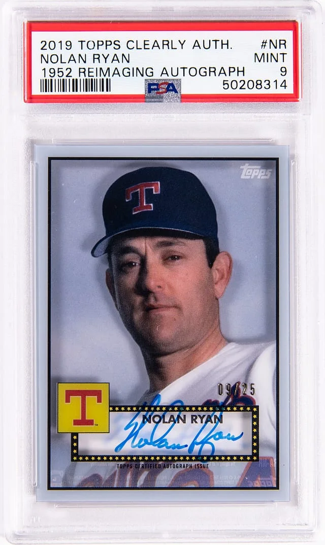 2019 Topps Nolan Ryan Clearly Authgraph 1952 Reimaging Autograph #NR card image