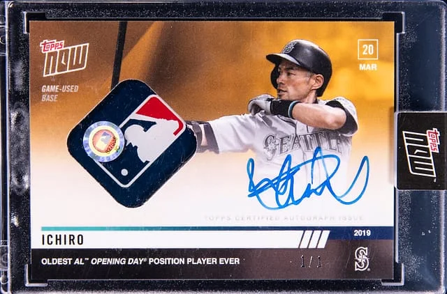 2019 Topps Now Ichiro #1F card image