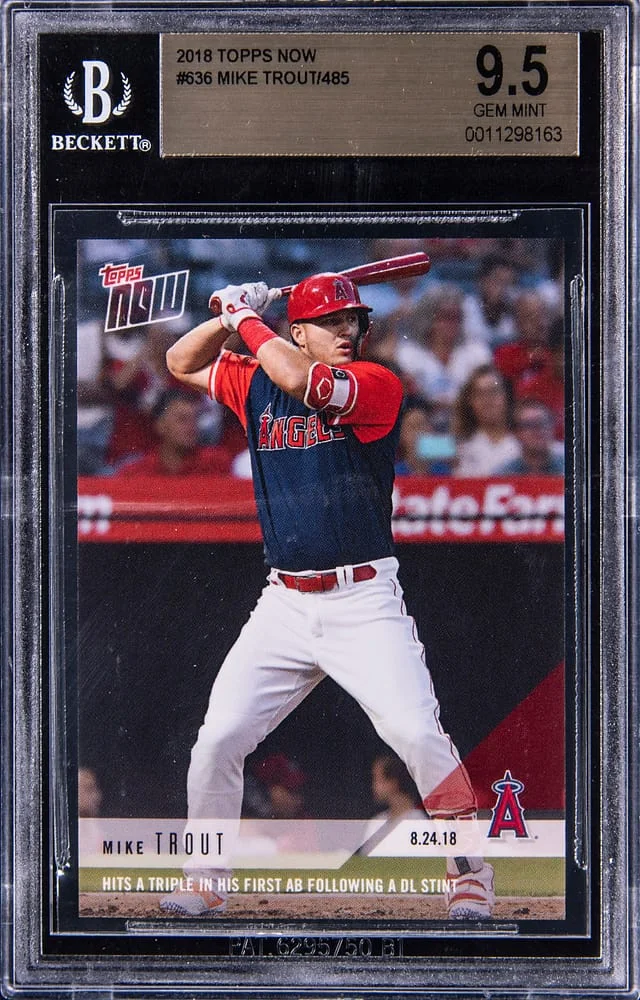 2019 Topps Now Mike Trout #636 card image