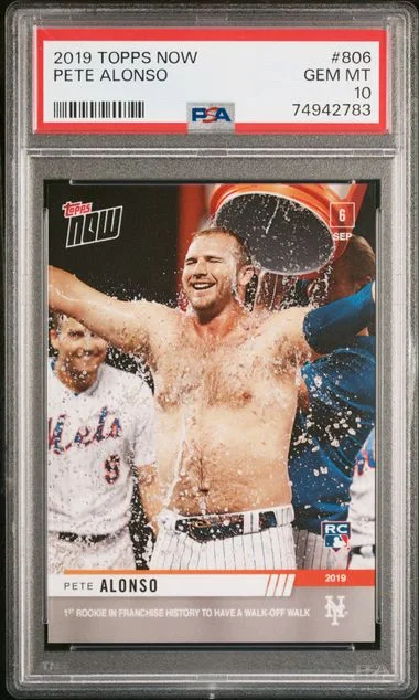 2019 Topps Now Pete Alonso #806 card image
