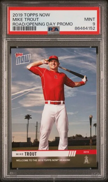 2019 Topps Now Road To Opening Day Promo Mike Trout #no-number card image