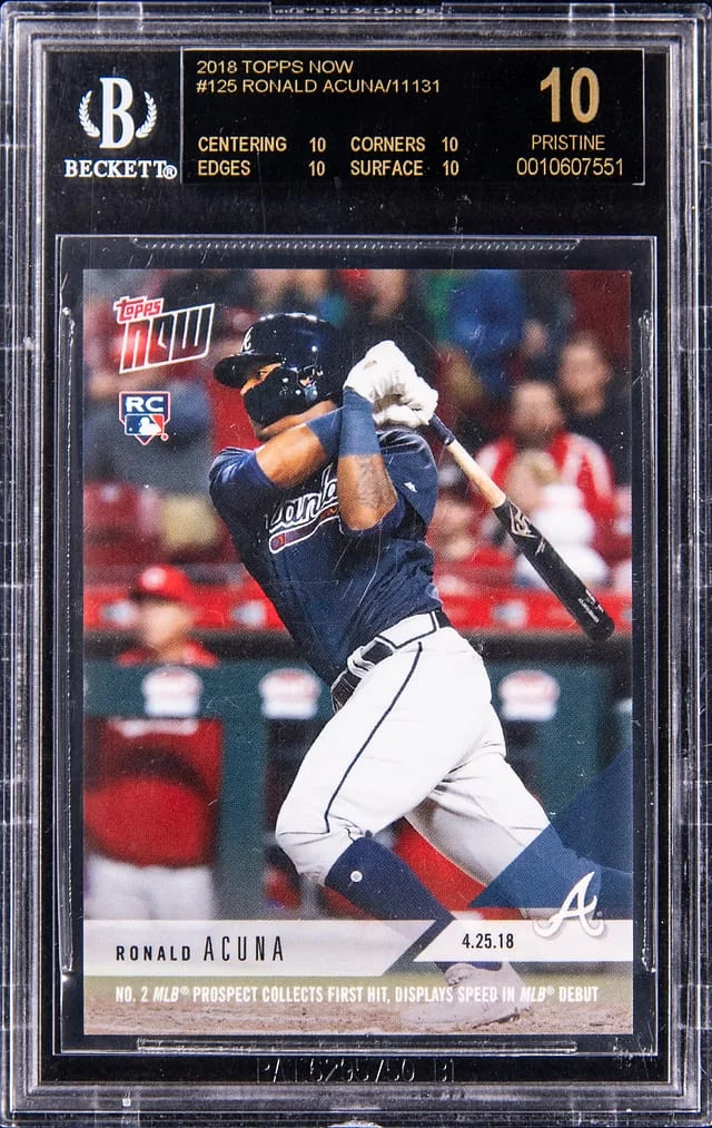 2019 Topps Now Ronald Acuna Jr. #125 card image