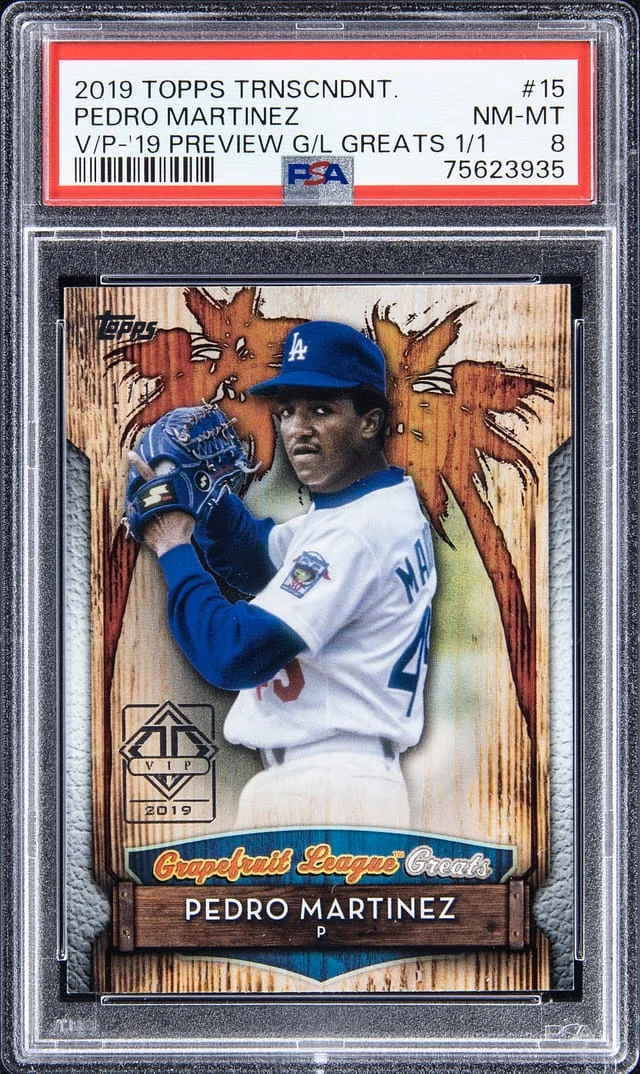 2019 Topps Pedro Martinez Trancendent VIP Preview Grapefruit League Greats #15 card image