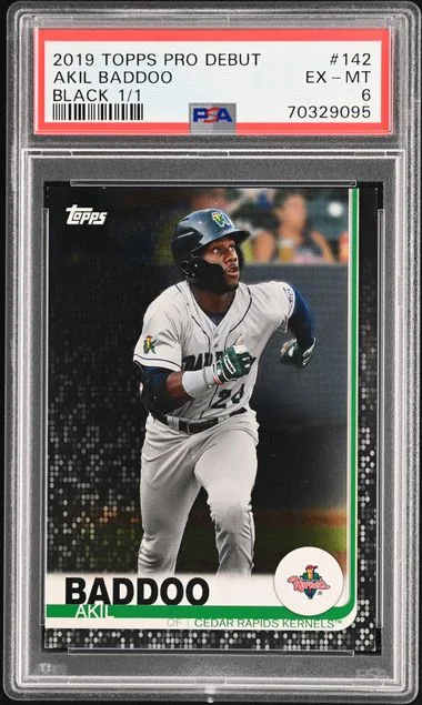 2019 Topps Pro Debut Akil Baddoo Black #142 card image