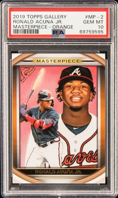 2019 Topps Ronald Acuna Jr. Gallery Masterpiece Orange #Mp-2 card image