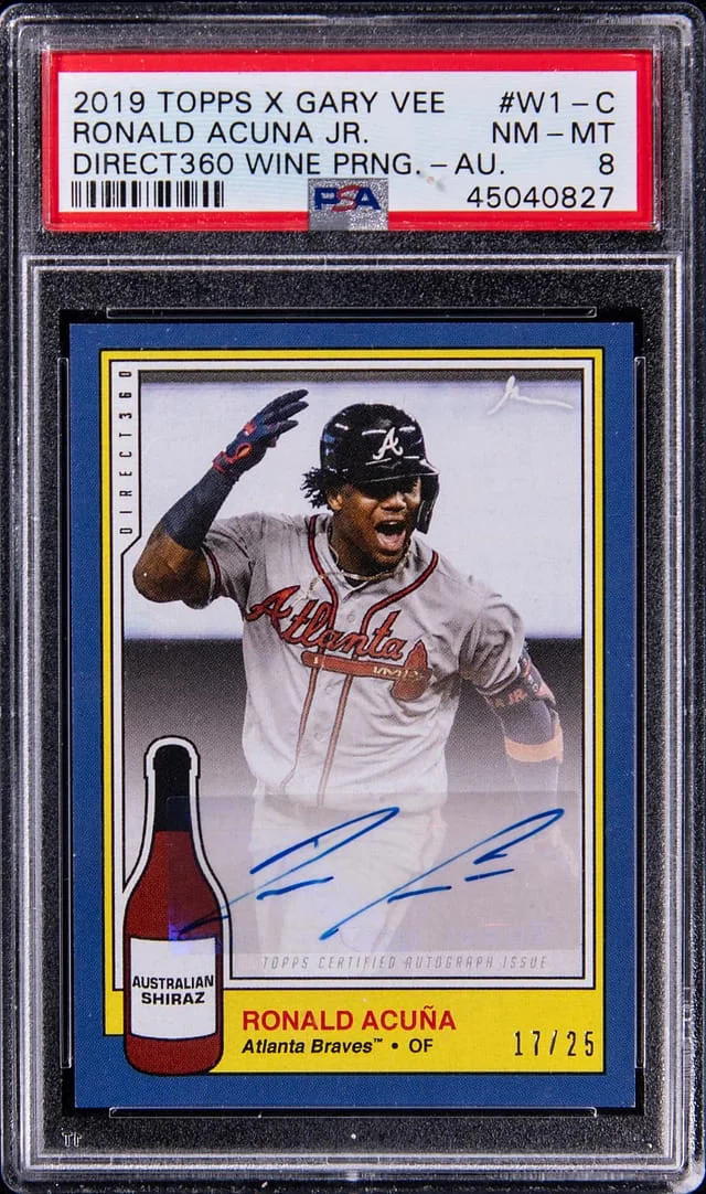 2019 Topps Ronald Acuna Jr. X Gary Vee Direct360 Wine Pairings #W1-C card image
