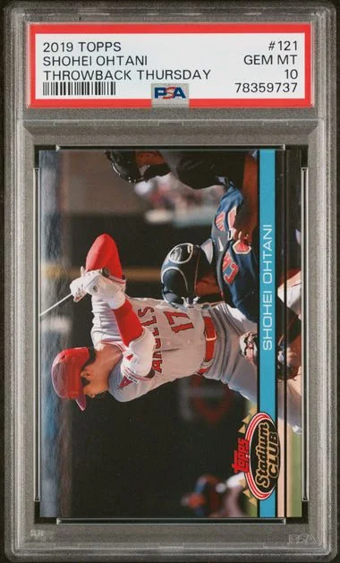 2019 Topps Shohei Ohtani Throwback Thursday #121 card image
