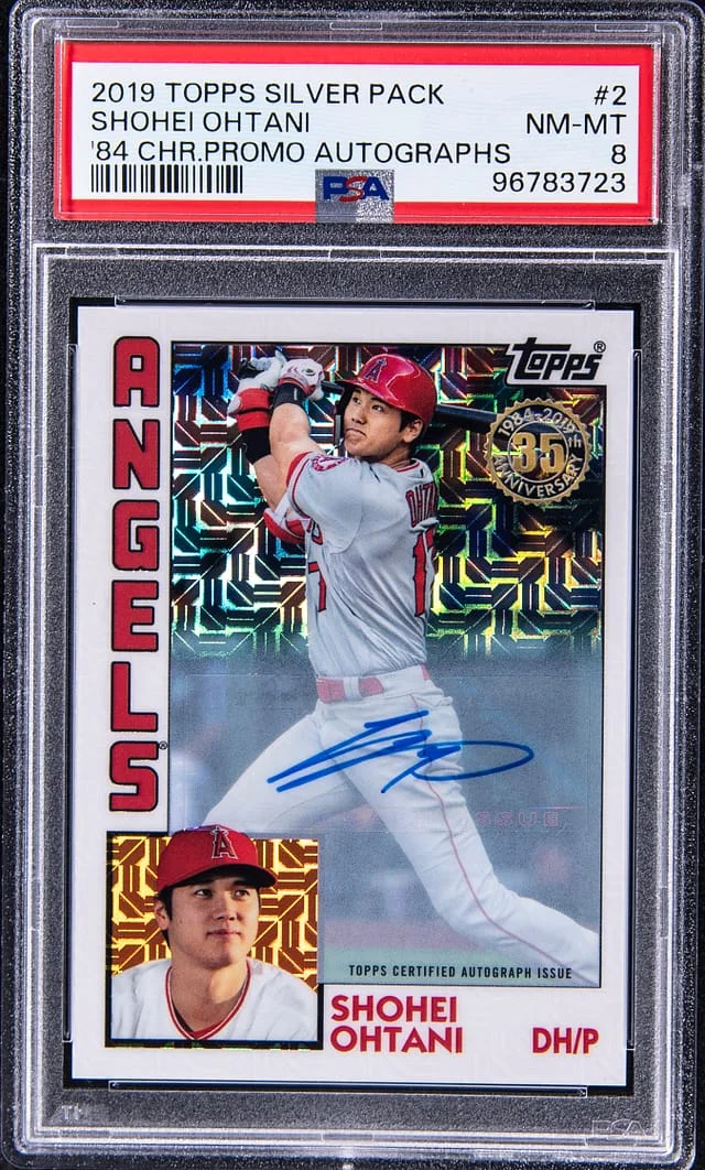 2019 Topps Shohei Ohtani Silver Pack 1984 Chrome Promo #2 card image