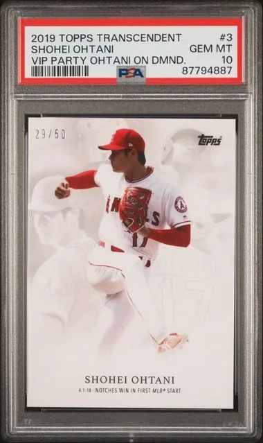 2019 Topps Shohei Ohtani Transcendent VIP Party On Demand #3 card image