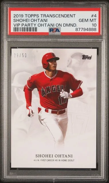 2019 Topps Shohei Ohtani Transcendent VIP Party On Demand #4 card image