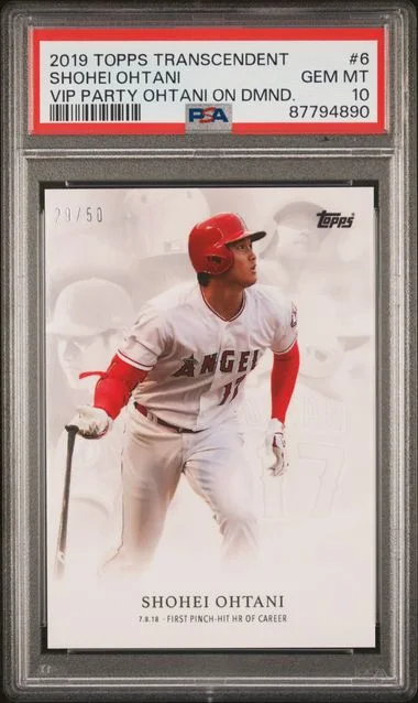 2019 Topps Shohei Ohtani Transcendent VIP Party On Demand #6 card image