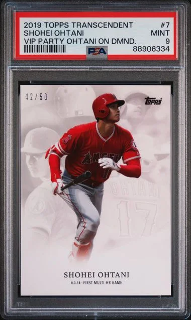 2019 Topps Shohei Ohtani Transcendent VIP Party On Demand #7 card image