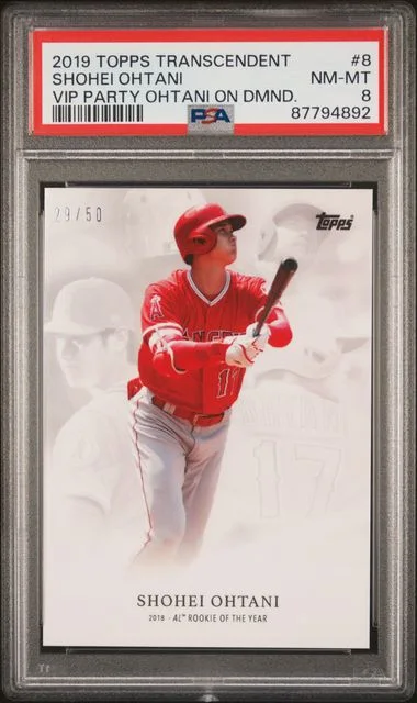 2019 Topps Shohei Ohtani Transcendent VIP Party On Demand #8 card image