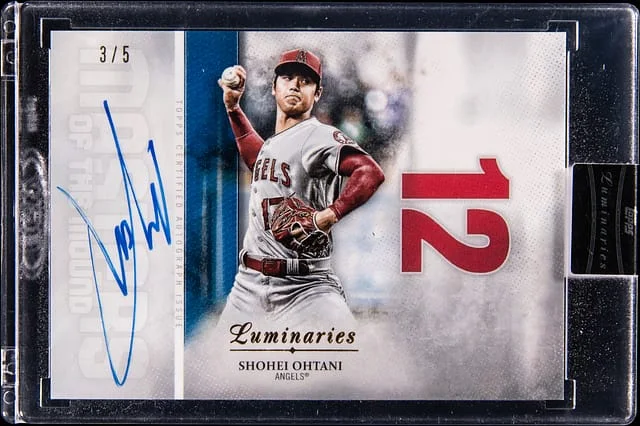 2019 Topps Shohei Ohtani Luminaries Masters of the Mound Red #MOM-SO card image