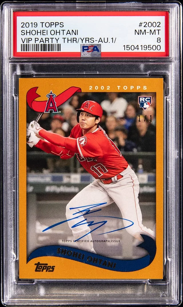 2019 Topps Shohei Ohtani VIP Party Through The Years Autographs #SO-2002 card image