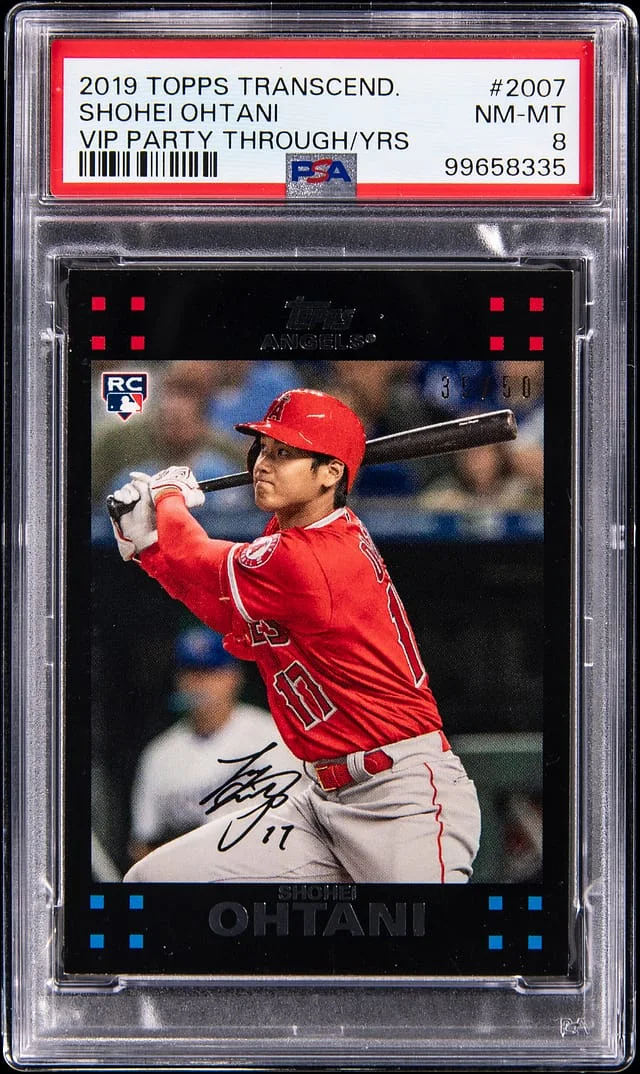 2019 Topps Shohei Ohtani Transcend VIP Party Through The Years #SO-2007 card image