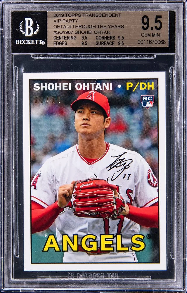 2019 Topps Shohei Ohtani Transcendent VIP Party #SO1967 card image