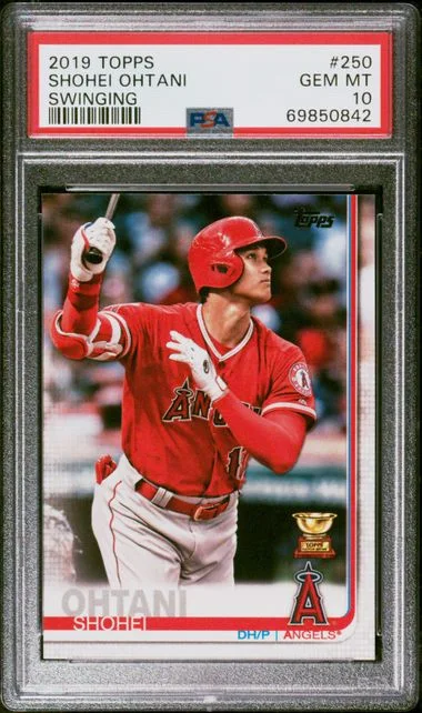 2019 Topps Shohei Ohtani, Swinging #250 card image