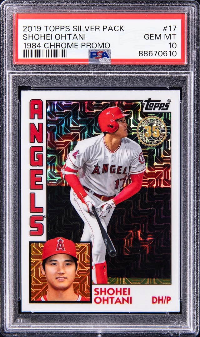 2019 Topps Shohei Ohtani Silver Pack 1984 Chrome Promo #T84-17 card image