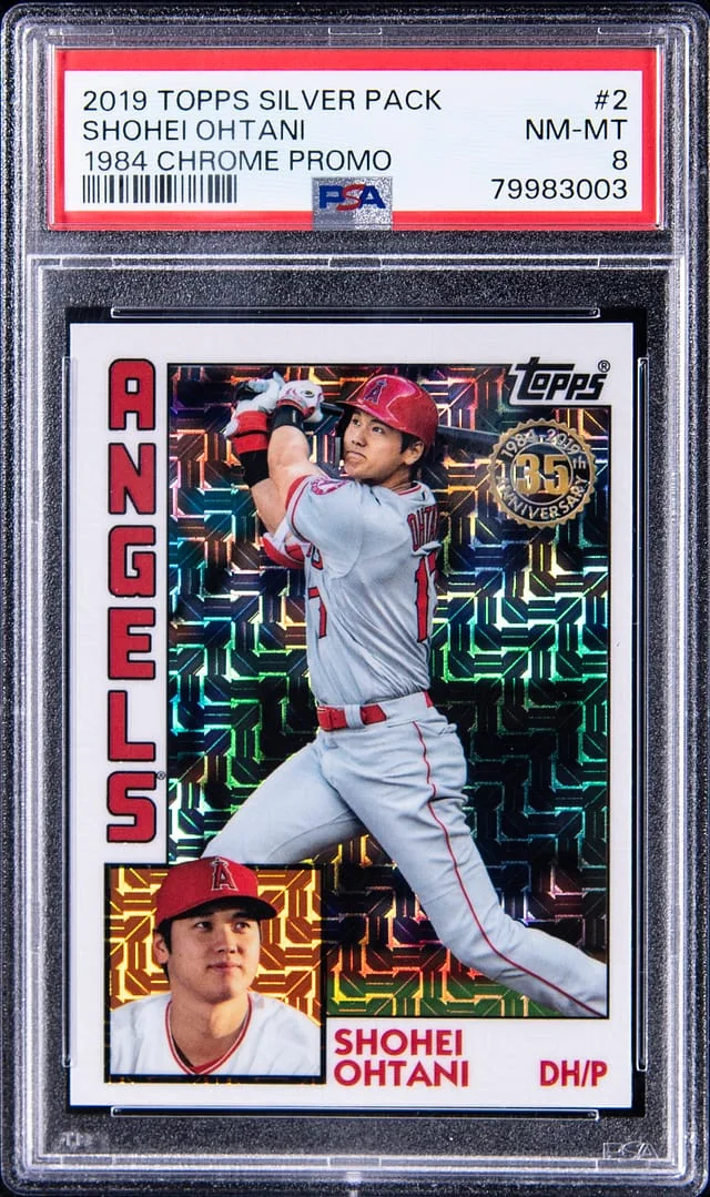 2019 Topps Shohei Ohtani Silver Pack 1984 Chrome Promo Autographs SuperFractor #T84U-2 card image