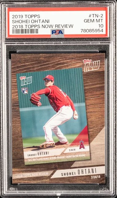 2019 Topps Shohei Ohtani 2018 Topps Now Review #TN-2 card image