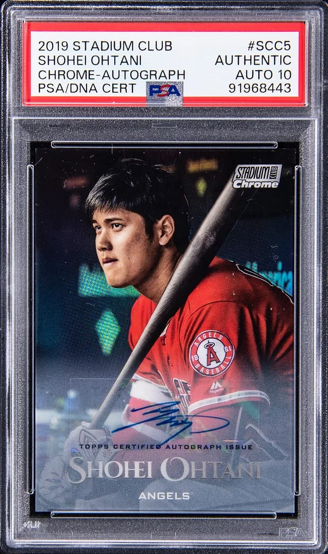 2019 Topps Stadium Club Chrome Shohei Ohtani Autograph #SCC-5 card image