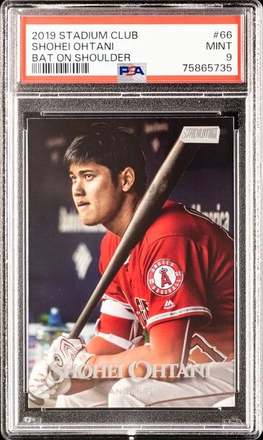 2019 Topps Stadium Club Shohei Ohtani Bat On Shoulder #66 card image