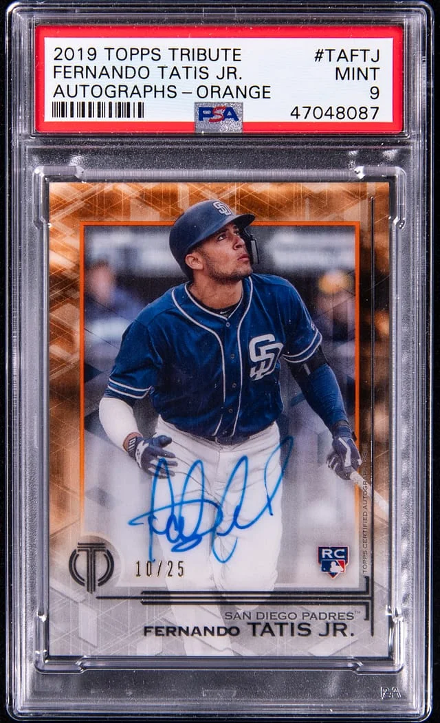 2019 Topps Tribute Fernando Tatis Jr. Autographs Orange #TA-FTJ card image