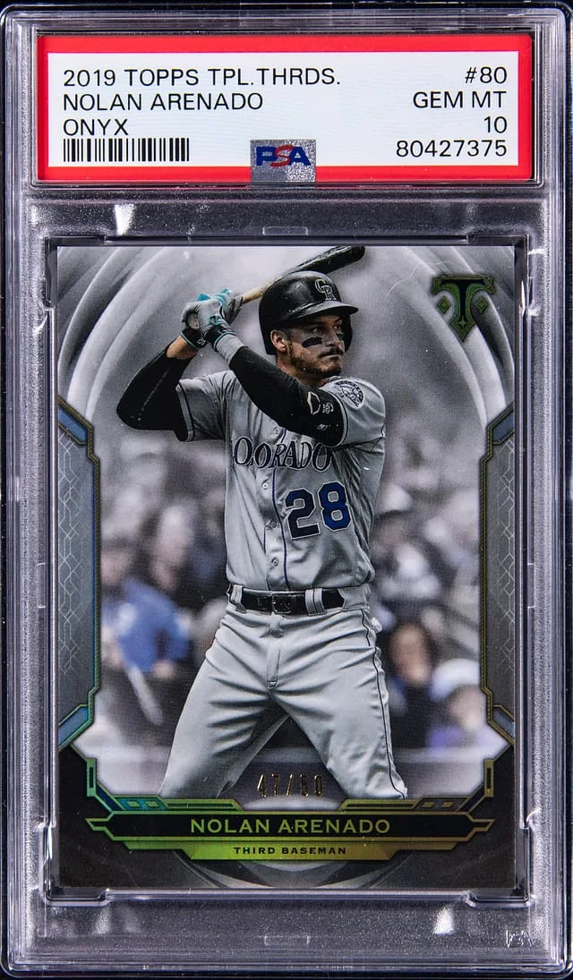 2019 Topps Triple Threads Nolan Arenado Onyx #80 card image