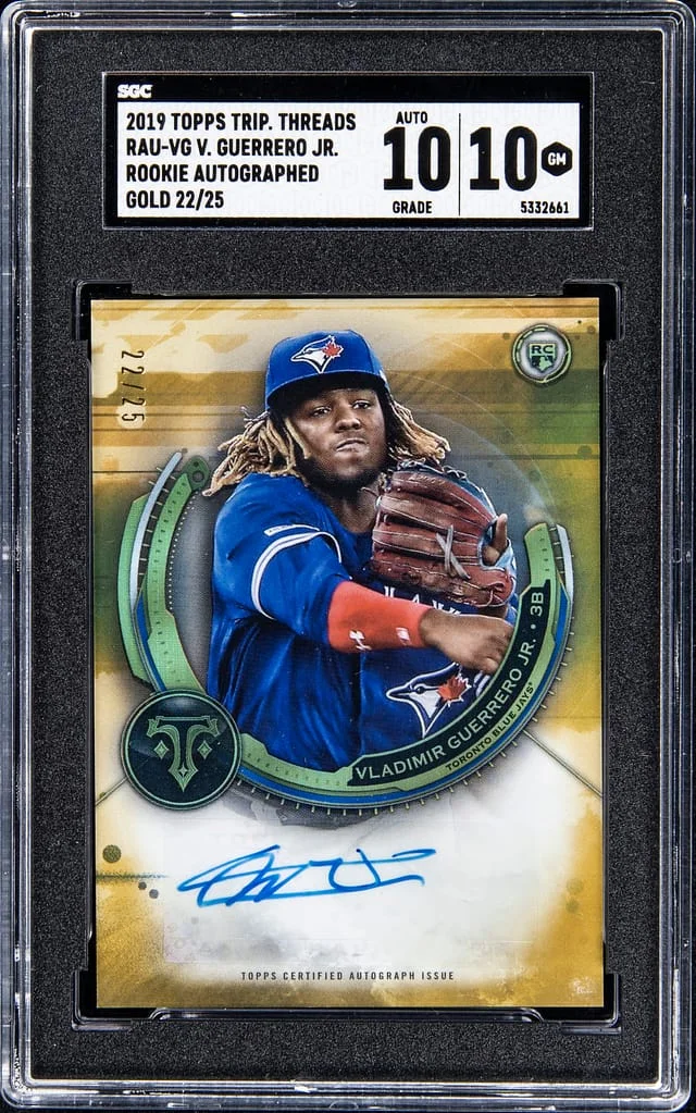 2019 Topps Triple Threads Vladimir Guerrero Jr. #RAU-VG card image