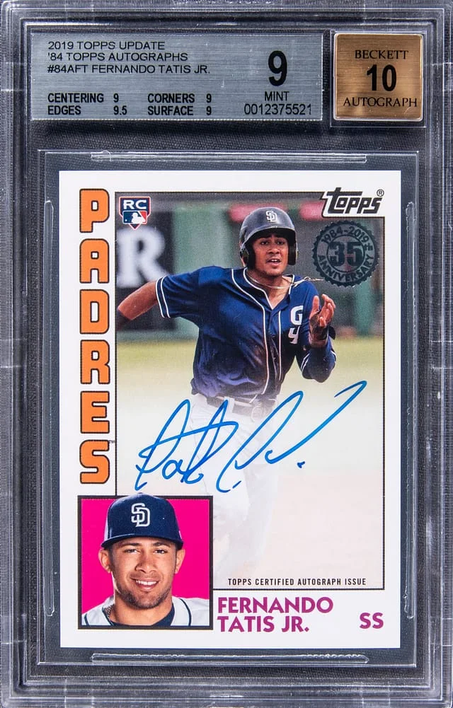 2019 Topps Update Fernando Tatis Jr 1984 Topps Autograph #84A-FT card image