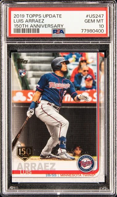 2019 Topps Update Luis Arraez 150Th Anniversary #US247 card image