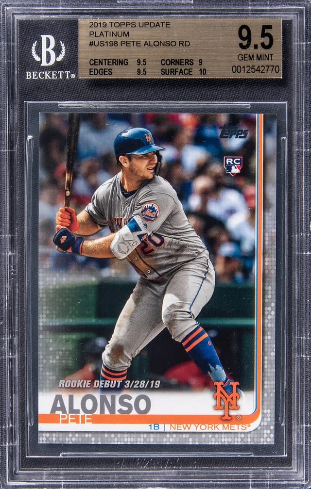 2019 Topps Update Pete Alonso Platinum #US198 card image