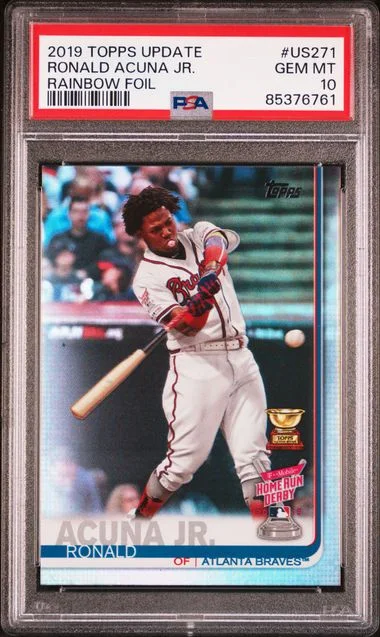 2019 Topps Update Ronald Acuna Jr. Rainbow Foil #US271 card image