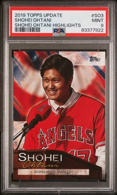 2019 Topps Update Shohei Ohtani Highlights #SO3 card image
