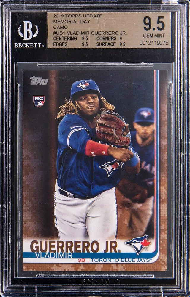 2019 Topps Update Vladimir Guerrero Jr. Memorial Day Camo #US1 card image
