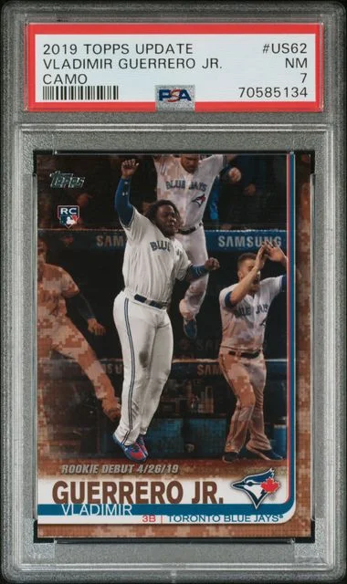 2019 Topps Update Vladimir Guerrero Jr. Camo #US62 card image