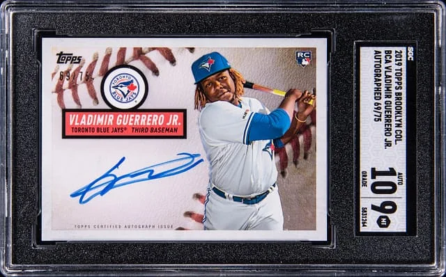 2019 Topps Vladimir Guerrero Jr. Brooklyn Collection Autographed #BCA-VGJ card image