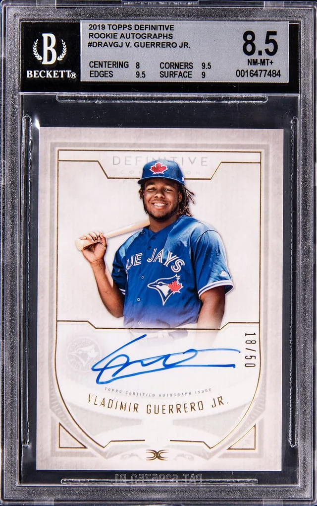 2019 Topps Vladimir Guerrero Jr. Definitive Autographs #DRAVGJ card image