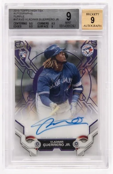 2019 Topps Vladimir Guerrero Jr. High Tek Autographs #HTA-VG card image