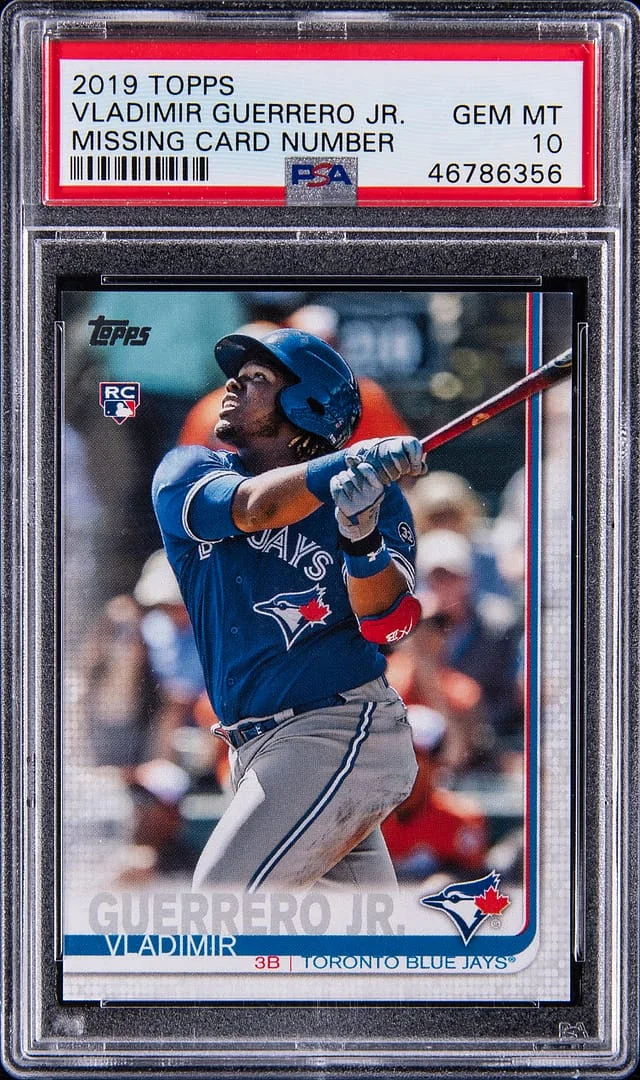 2019 Topps Vladimir Guerrero Jr., Missing Card Number #no-number card image