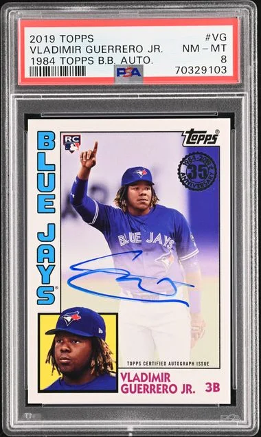 2019 Topps Vladimir Guerrero Jr. 1984 Topps Baseball Autographs #VG card image