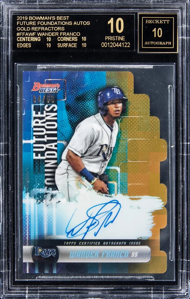 2019 Topps Wander Franco Bowman's Best Future Foundations Gold Refractors #FFA-WF card image
