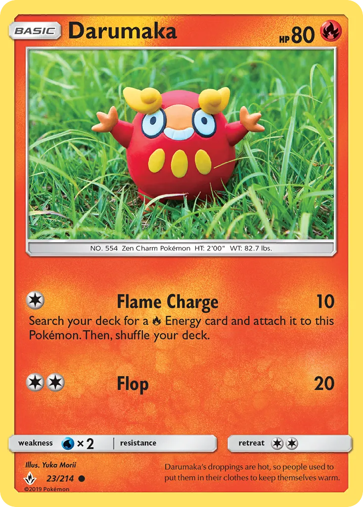 2019 Unbroken Bonds Darumaka Common #023/214 Common card image