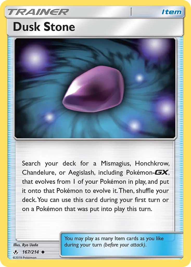 2019 Unbroken Bonds Dusk Stone #167/214 Uncommon card image