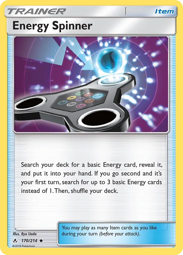 2019 Unbroken Bonds Energy Spinner #170/214 Uncommon card image